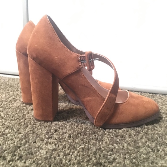 Mix No. 6 brown suede heels - Picture 5 of 7